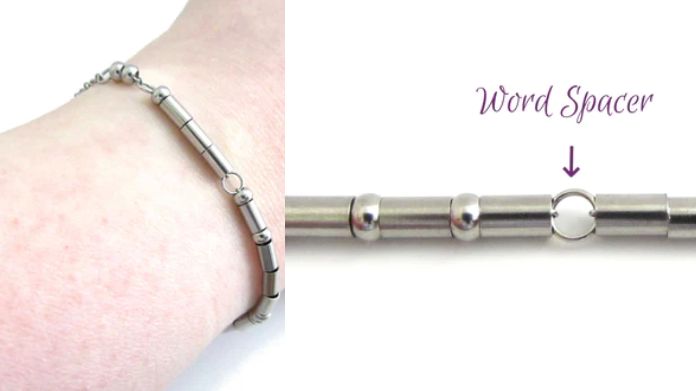 morse code jewellery