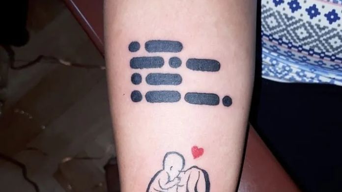 morse code tattoo